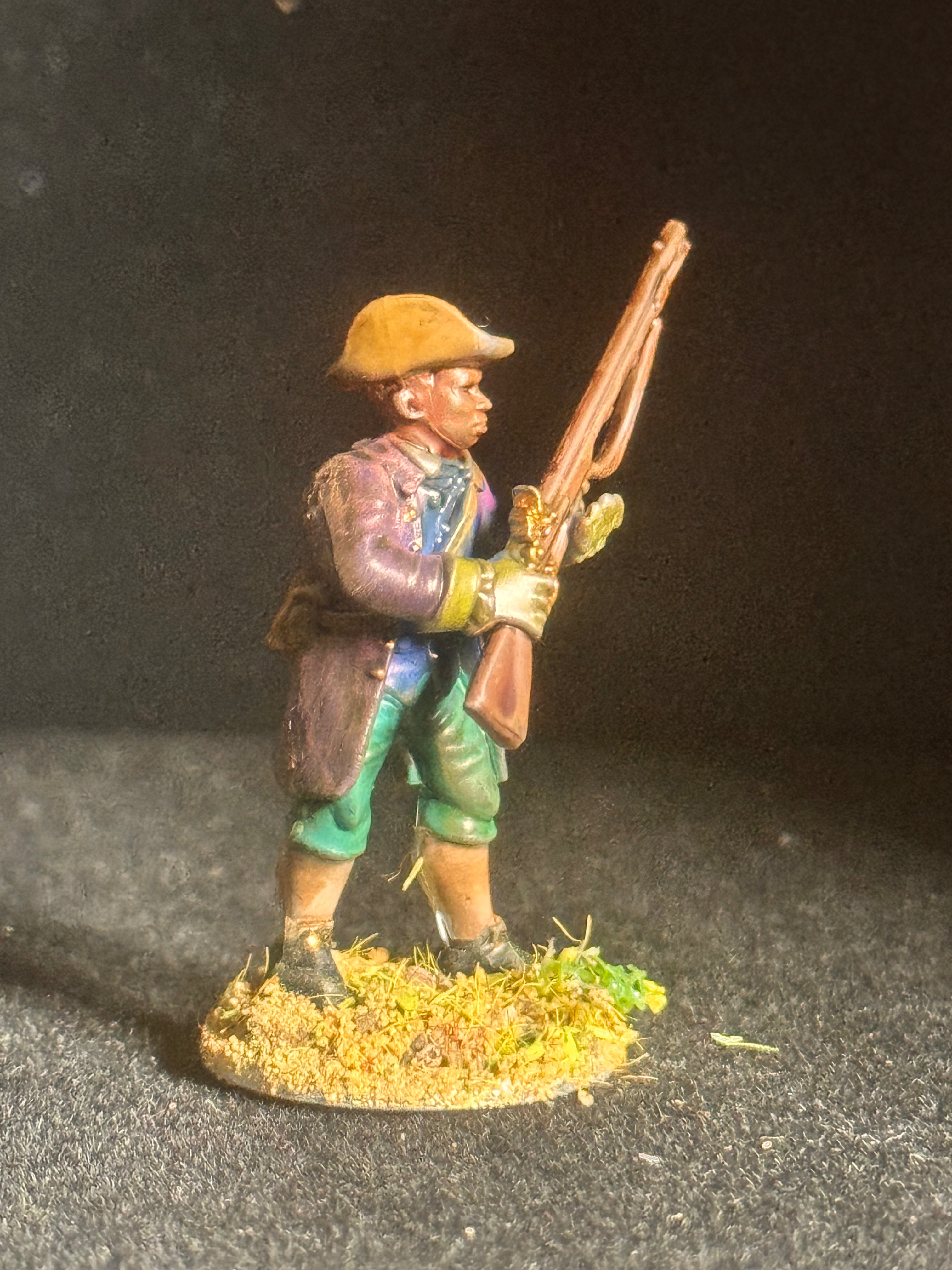 18th-Century Frontier Militia — Hand-Painted 28 mm Single