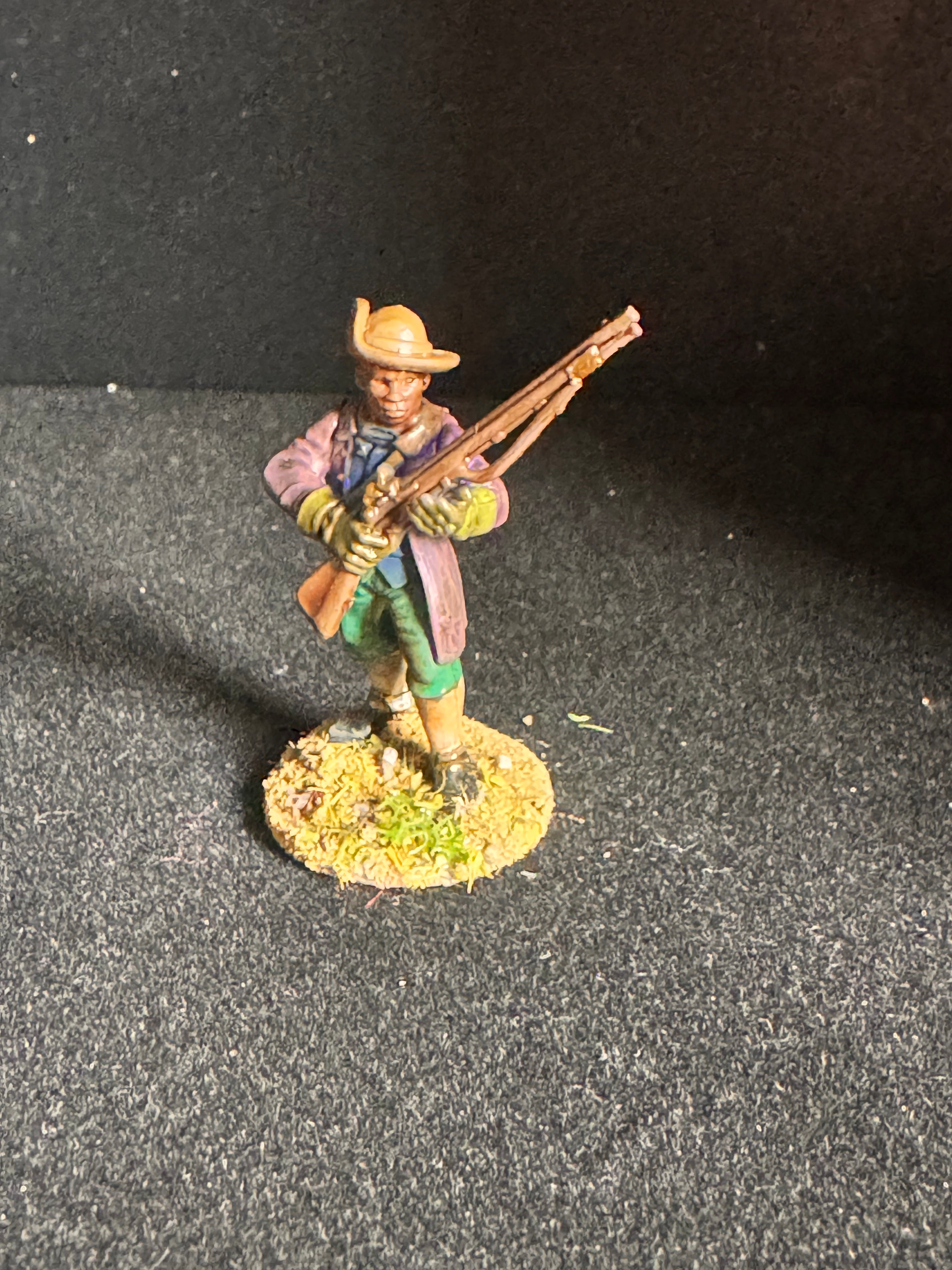 18th-Century Frontier Militia — Hand-Painted 28 mm Single